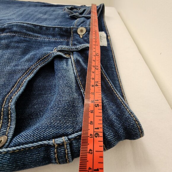 KanCan LA Constance Essentials High Rise Bootcut Jeans Side Slit Dark Wash Denim - Picture 11 of 16